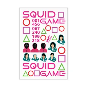 برچسب لنز ناخن ماتریسیو طرح بازی مرکب کد L14 بسته 2 عددی