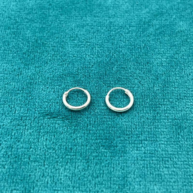 گوشواره حلقه‌ای نقره زنانه مدل Ci 3421