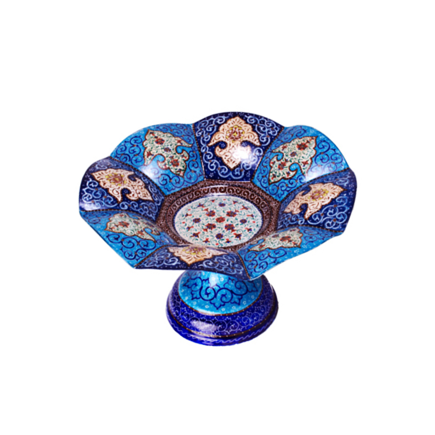 شیرینی خوری میناکاری مدل ترنج کدp41