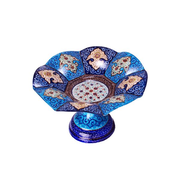 شیرینی خوری میناکاری مدل ترنج کدp41 شیرینی خوری میناکاری مدل ترنج کدp41