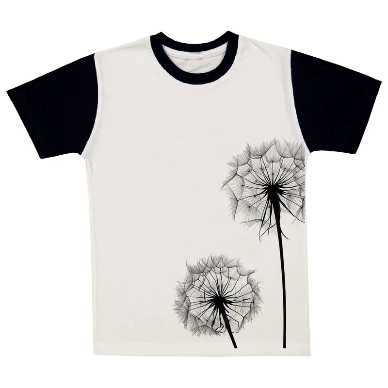 تی شرت آستین کوتاه پسرانه مدل قاصدک A189