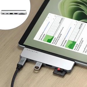 هاب 6 پورت ساتچی مدل DUAL USB-C Surface Pro 9