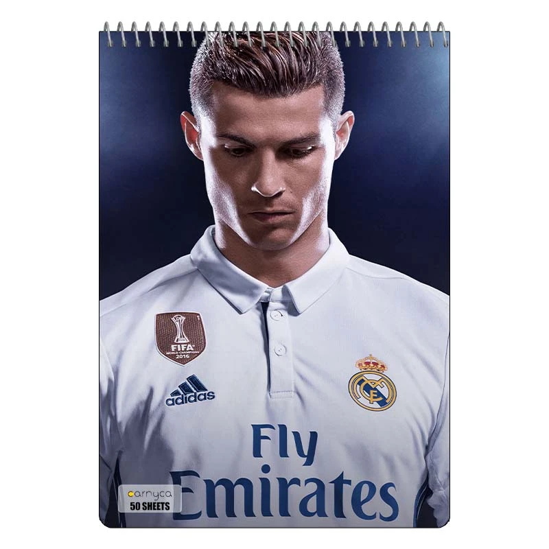 دفتر نقاشی 50 برگ سیمی کارنیکا طرح رونالدو Ronaldo کد 55661