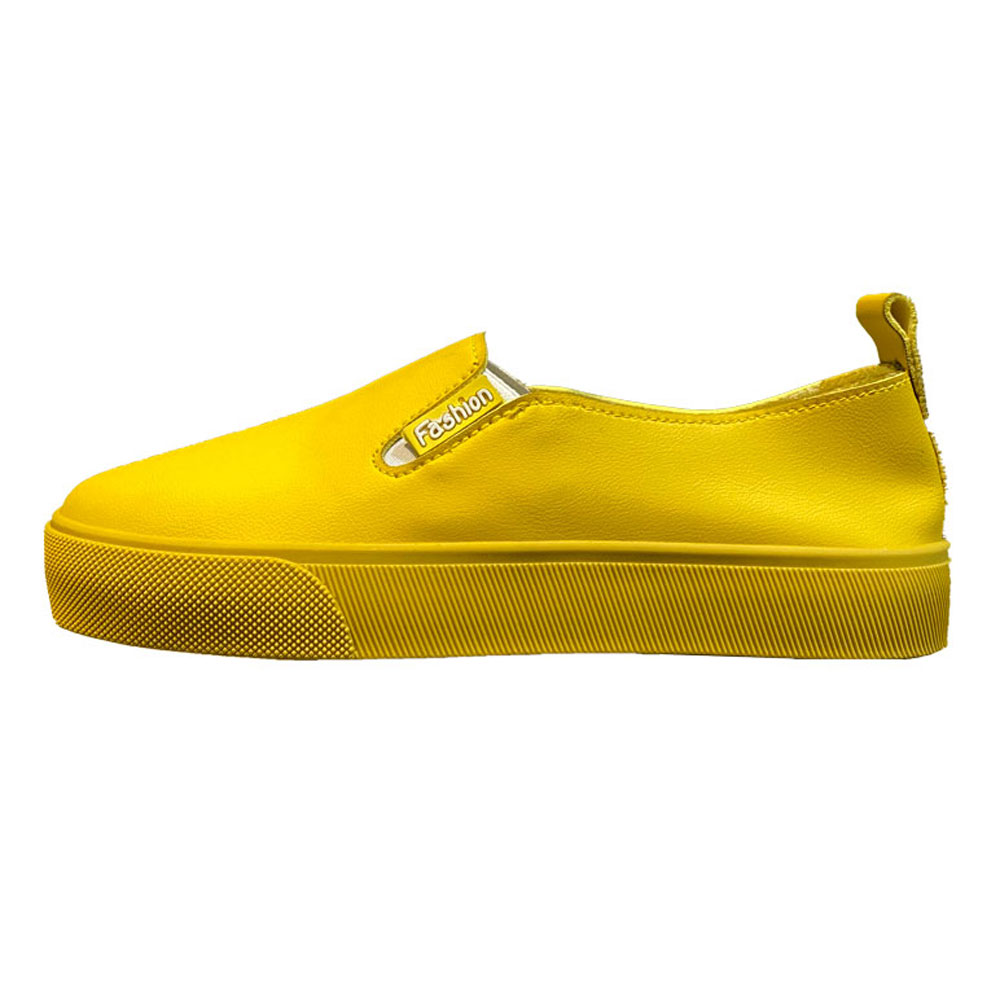 کفش روزمره زنانه مدل ساده رنگ زرد
