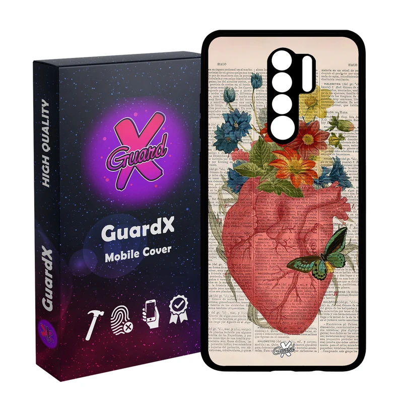 کاور گارد ایکس طرح قلب مدل Glass10505 مناسب برای گوشی موبایل شیائومی Redmi 9/Redmi 9 Prime/Poco M2