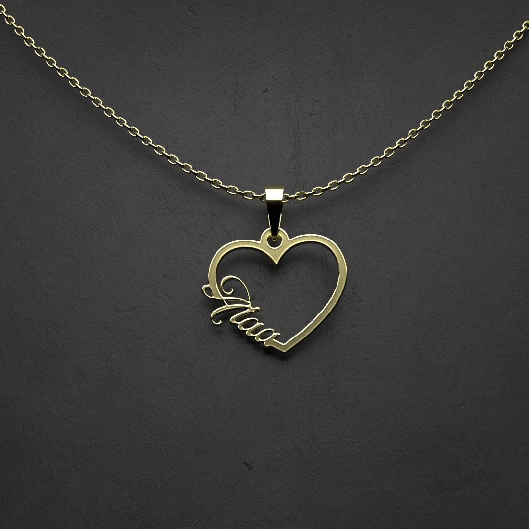 گردنبند طلا 18 عیار زنانه مدوپد مدل اسم Alaa کد WW2-1-1106 -  - 2