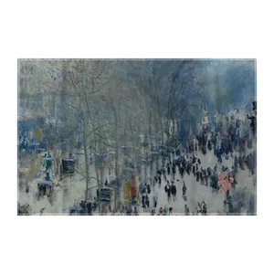 کاغذ کادو ترمه طراحان ایده مدل بلوار د کاپوسین از مونه کد art0241 سایز 57x37 سانتی متر
