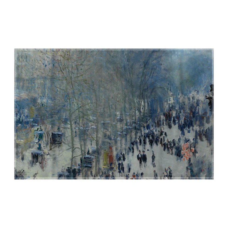 کاغذ کادو ترمه طراحان ایده مدل بلوار د کاپوسین از مونه کد art0241 سایز 57x37 سانتی متر