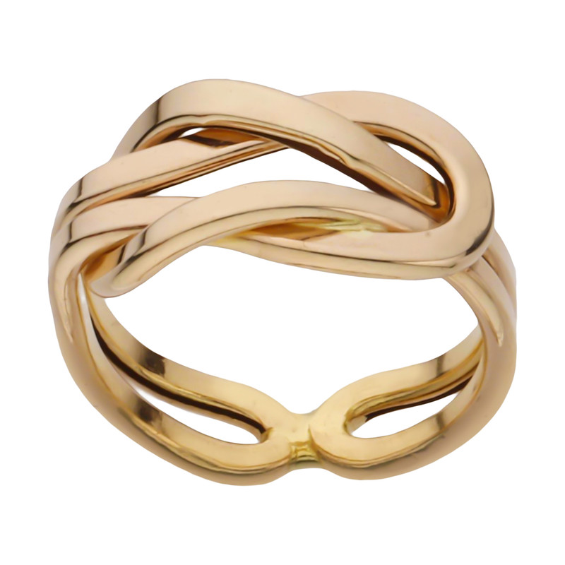 انگشتر طلا 18 عیار زنانه با طرح امگا مایا ماهک مدل MR1174  سایز 52