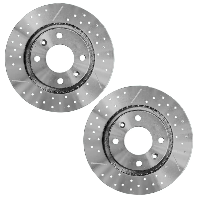 دیسک ترمز تقویتی چرخ جلو مدل AutoNext004  مناسب برای پژو 206 تیپ 5 بسته 2 عددی