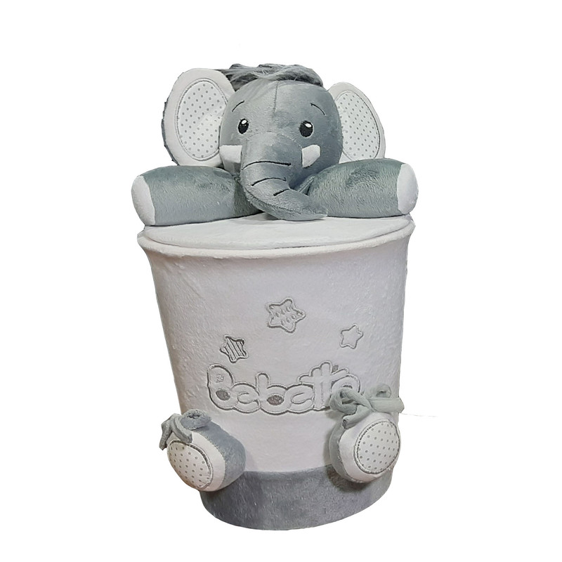 کاور دستمال کاغذی و سطل کودک مدل فیل