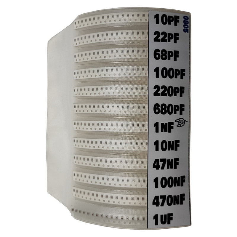 پک خازن SMD مصیعلا مدل 0805 بسته 300 عددی