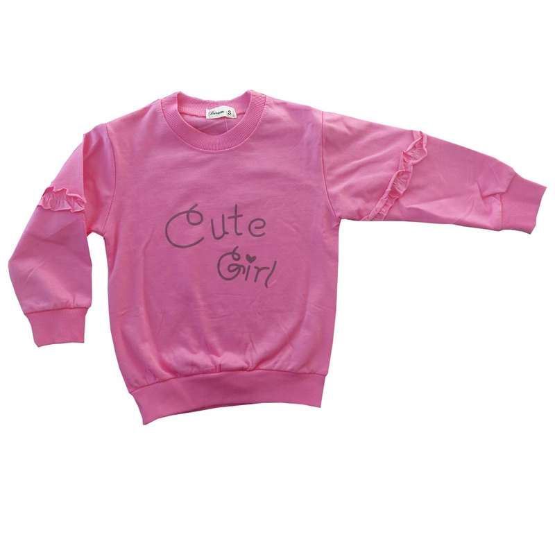 تی شرت آستین بلند دخترانه مدل girl