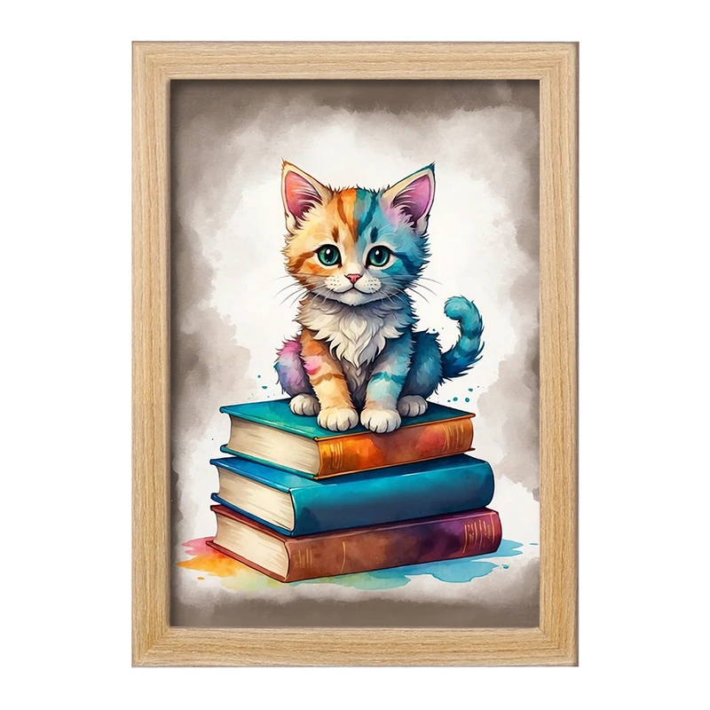 تابلو خندالو مدل گربه (Cat) کد F930