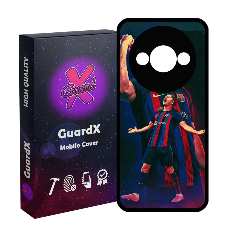 کاور گارد ایکس طرح روبرت لواندوفسکی مدل Glass10817 مناسب برای گوشی موبایل شیائومی Redmi A3 4G/ A3X 4G/ Poco C61