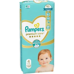 پوشک بچه پمپرز مدل premium care سایز ۴ بسته ۵۲ عددی 