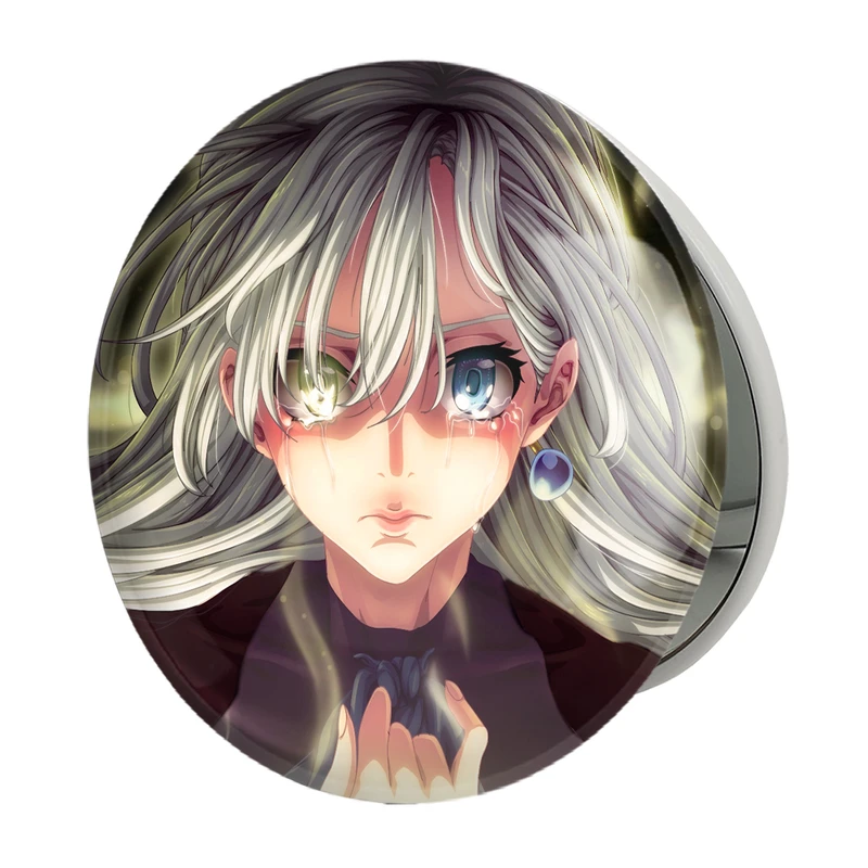 آینه جیبی خندالو طرح الیزابت انیمه هفت گناه کبیره مدل تاشو کد 17584 