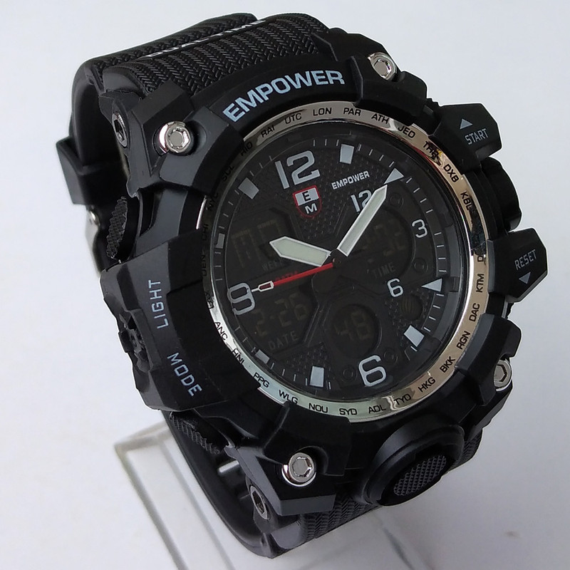 ساعت مچی عقربهای مردانه مدل دوزمانه دیجیتال و آنالوگ اسپرت ضدآب کد 147 ساعت مچی عقربهای مردانه مدل دوزمانه دیجیتال و آنالوگ اسپرت ضدآب کد 147