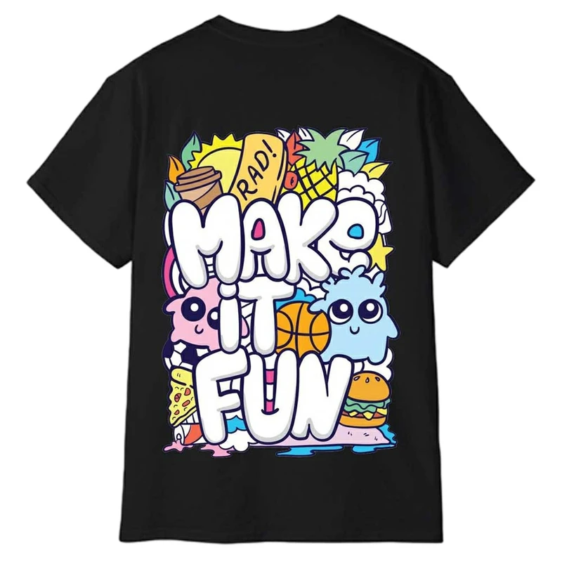 تی‌شرت آستین کوتاه مردانه پاد آفرین مدل جمله مینیمال انگلیسی کد 1656