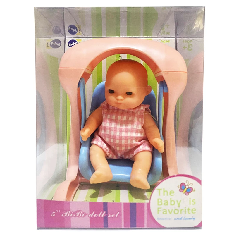 عروسک مدل نوزاد طرح تاب بازی کد LD9302-1/2 ارتفاع 14 سانتی متر