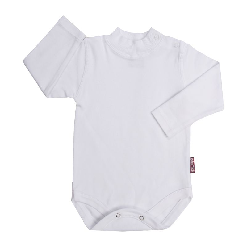 بادی آستین بلند نوزادی آدمک کد 17600 رنگ سفید - - 1