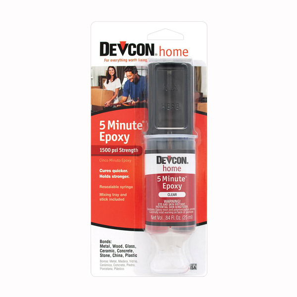 چسب اپوکسی شفاف دوکن مدل Devcon 5 minute Epoxy 20845 حجم 25 میلی لیتر