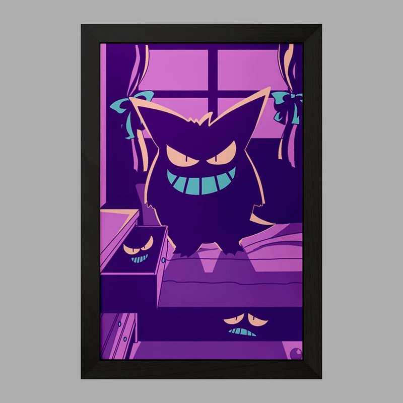 تابلو خندالو مدل گنگار انیمه پوکمون  کد 17376