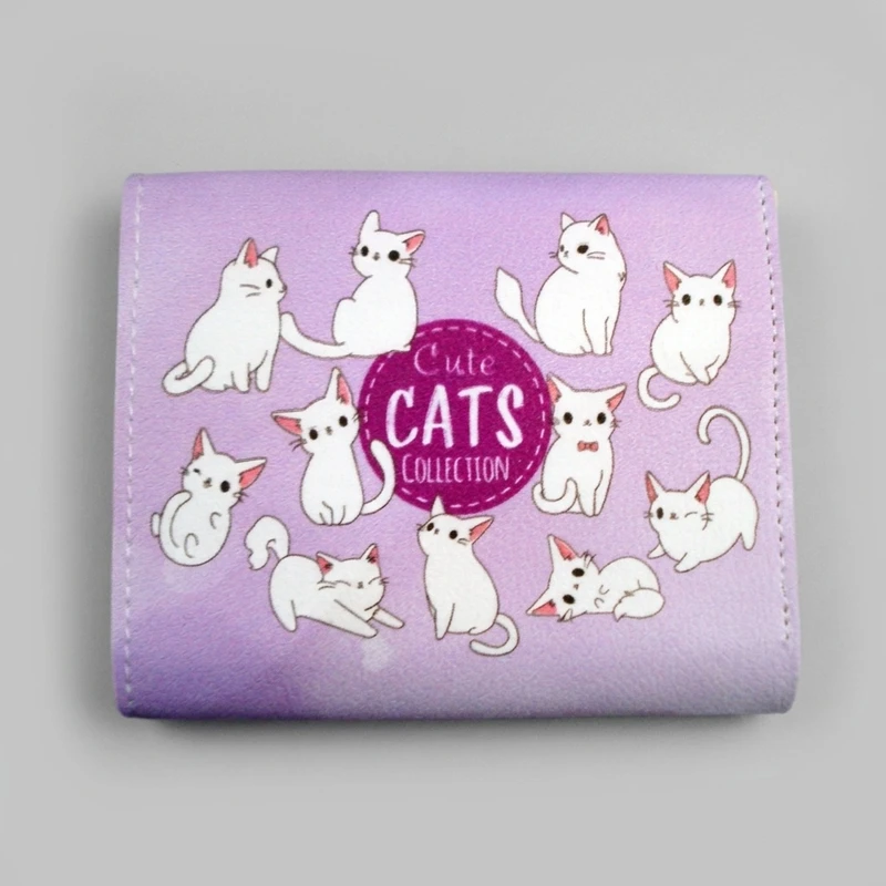 کیف پول دخترانه مدل cute cats کد Al-1021