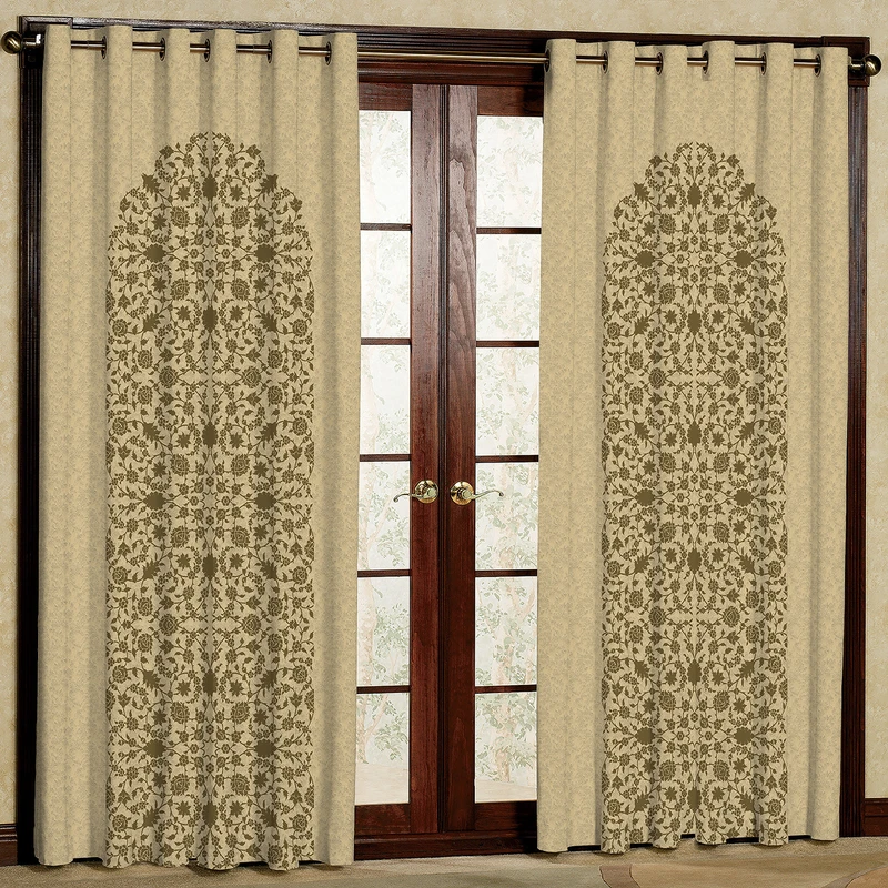 پرده طرح مخمل پانچی کد 4109 سایز 200x140 سانتی متر