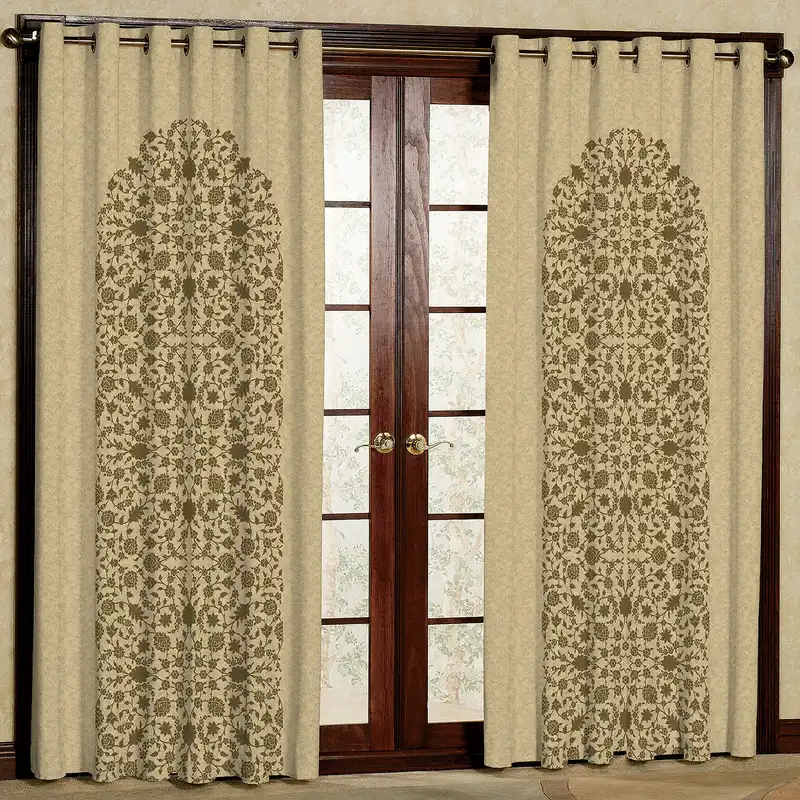 پرده طرح مخمل پانچی کد 4109 سایز 200x140 سانتی متر