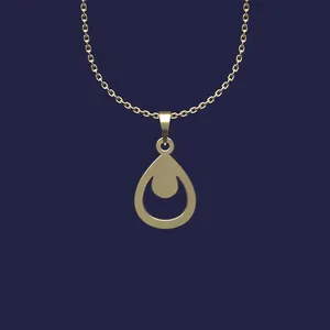 گردنبند طلا 18 عیار زنانه مدوپد مدل هندسی کد Z2-1-1185