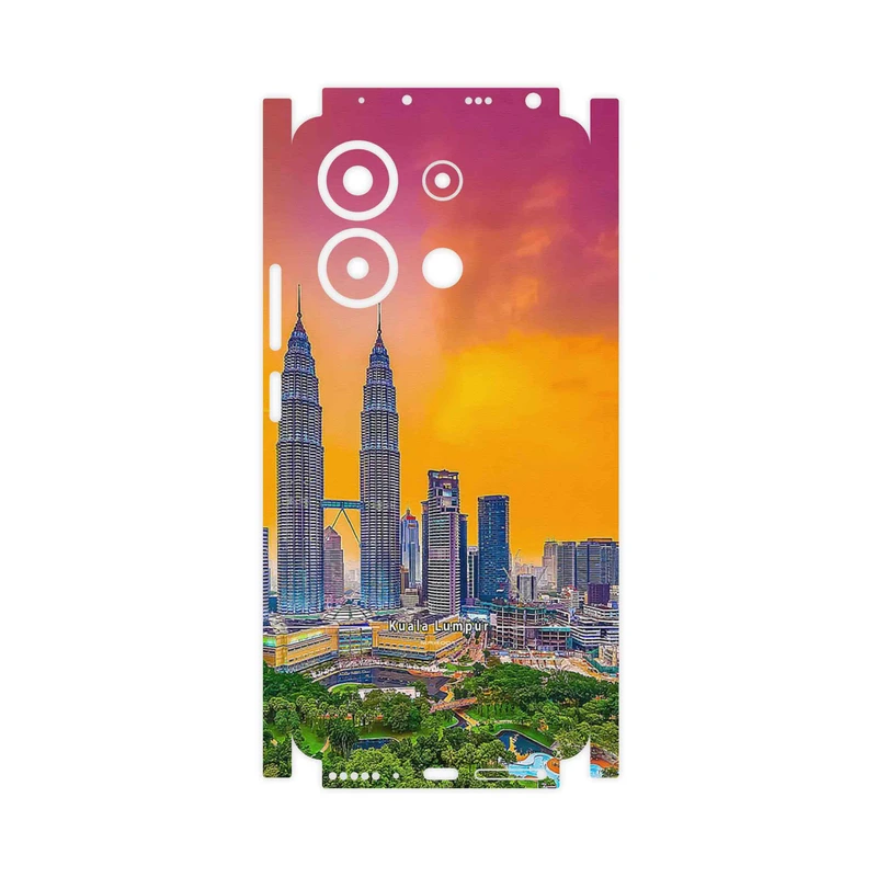 برچسب پوششی ماهوت مدل City of Kuala Lumpur-FullSkin مناسب برای گوشی موبایل شیائومی Redmi Note 13 4G