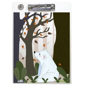 تخته شاسی طه چوب  مدل A bear in the forest01 سایز A4