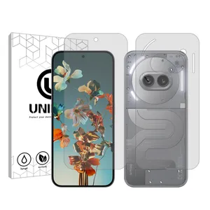 Unipro Explosion Proof model transparent screen protector suitable for Nothing Phone 2a mobile phone along with the back protector