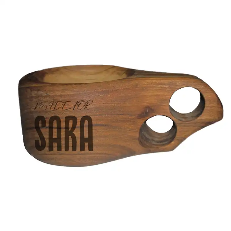 لیوان چوبی مدل سارا