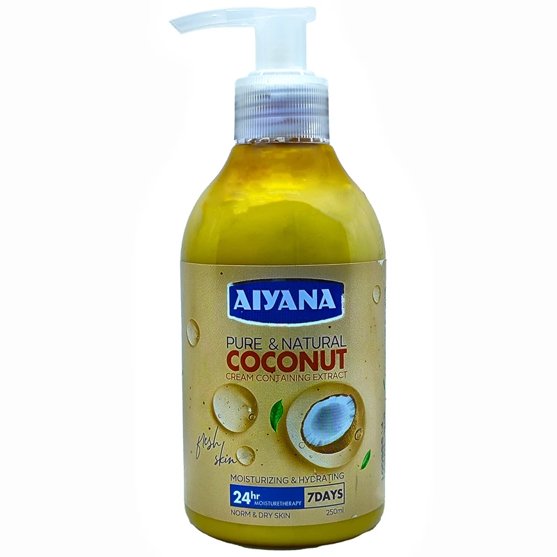 کرم آبرسان آیانا مدل نارگیل حجم 250 میلی لیتر