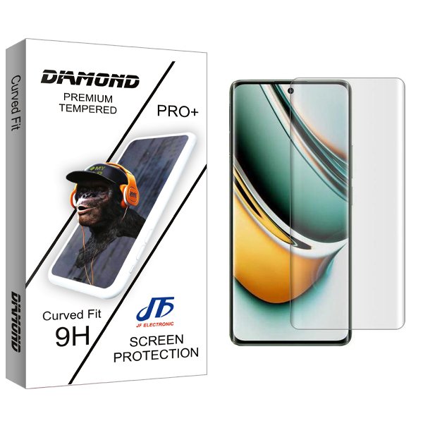 محافظ صفحه نمایش جی اف مدل Diamond UV مناسب برای گوشی موبایل ریلمی 11 Pro Plus