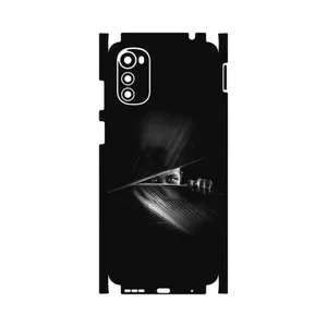 MAHOOT Black Portrait-FullSkin Cover Sticker for Motorola Moto E32s