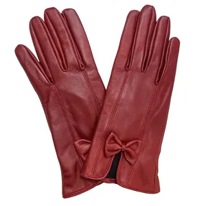 دستکش زنانه مدل چرم طبیعی