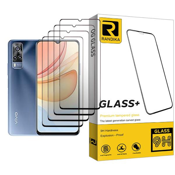 محافظ صفحه نمایش سرامیکی راندیکا مدل Randika Glass4 مناسب برای گوشی موبایل ویوو Y33 بسته چهار عددی