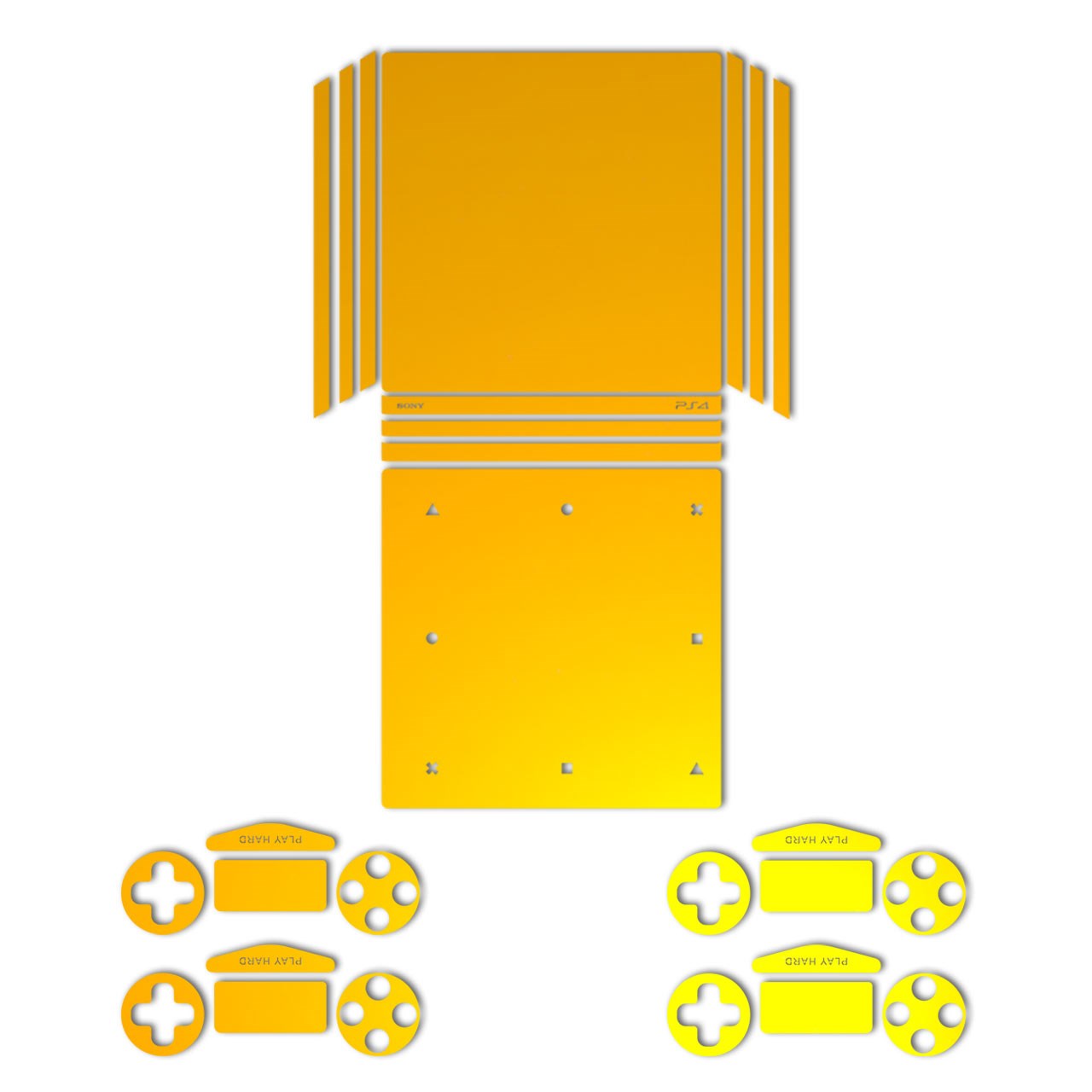 برچسب ماهوت مدلYellow Color Special مناسب برای کنسول بازی PS4 Pro