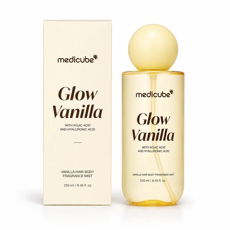بادی میست مدیکیوب مدل Glow مناسب انواع پوست حجم 250 میلی‌لیتر