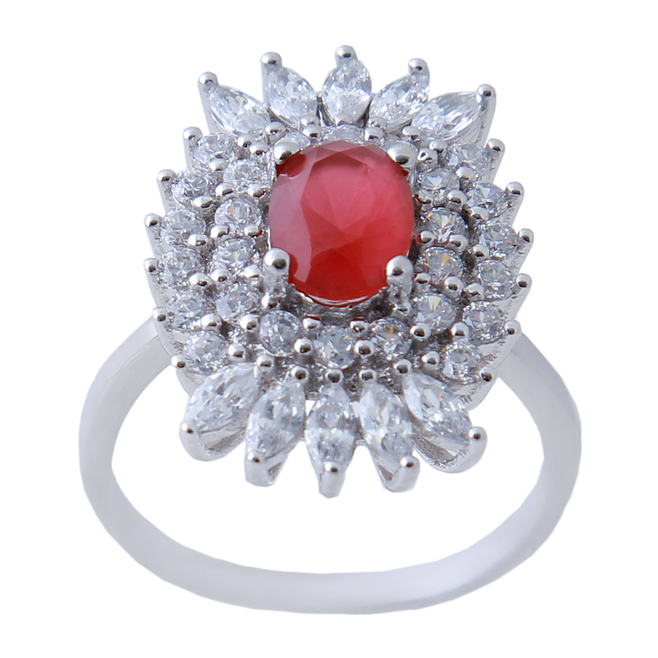  انگشتر نقره زنانه بازرگانی میلادی کد AWR_636