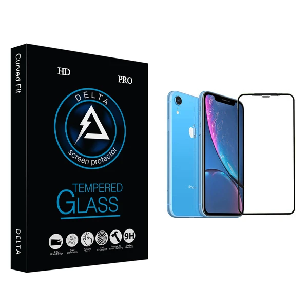 محافظ صفحه نمایش 5D دلتا مدل Fit مناسب برای گوشی موبایل اپل iPhone XR