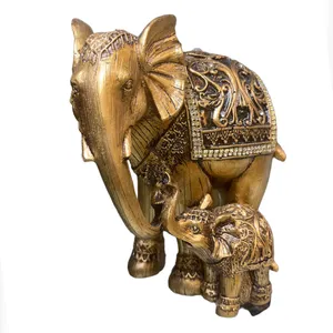 مجسمه مدل فیل مادر و فرزند