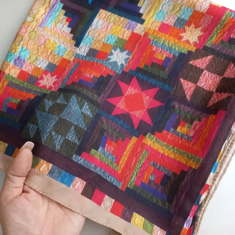 روسری زنانه مدل نخی قواره بزرگ گلیمی اقلیمی سنتی کد 726