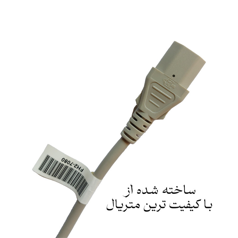 کابل برق سه پین منبع تغذیه کامپیوتر ولکس مدل ماینر کد M2511 طول ۳ متر