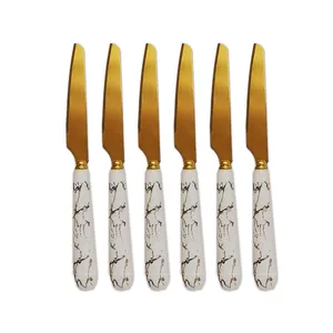 کارد میوه خوری 6 پارچه  بویان طرح رعد کد 103432