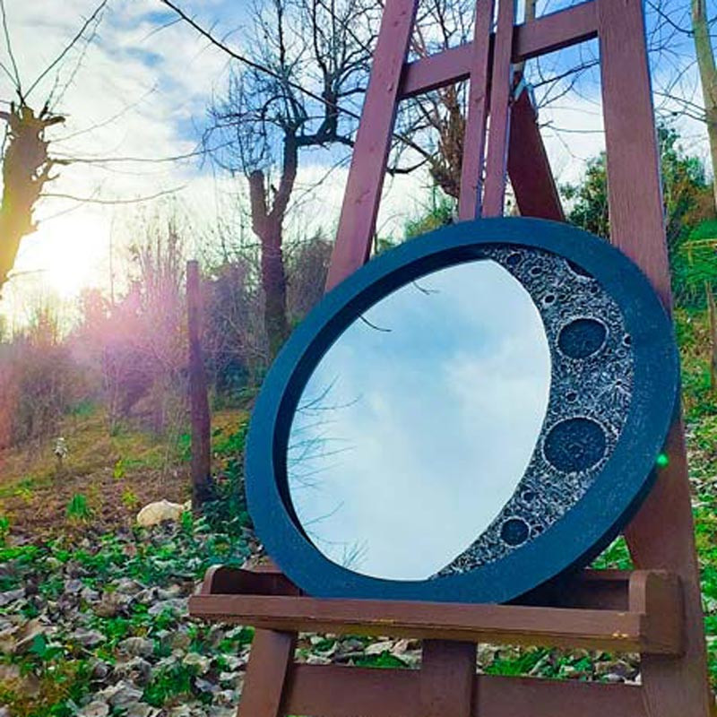 تابلو آینه مدل هلال ماه نوری کد SL202D50