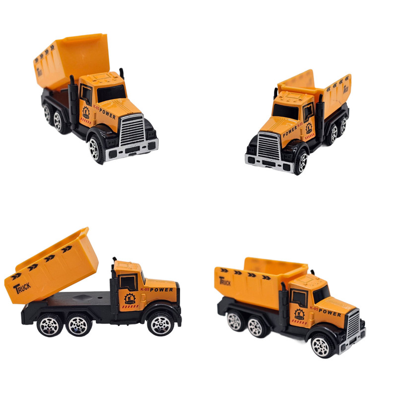 ماشین بازی ناب سل مدل کامیون حمل خاک فلزی راهسازی باکس دار کد 004